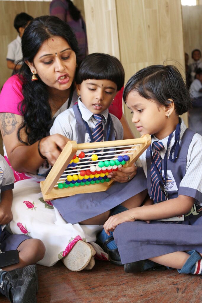 Presidency Public School teacher teaching kids