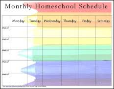 Homeschool Daily Schedule