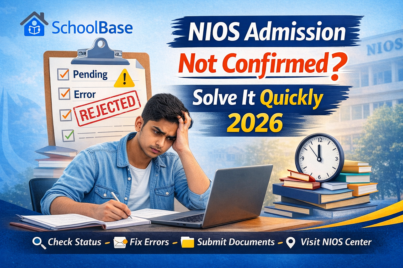 NIOS Admission Not Confirmed? Solve It Quickly 2026