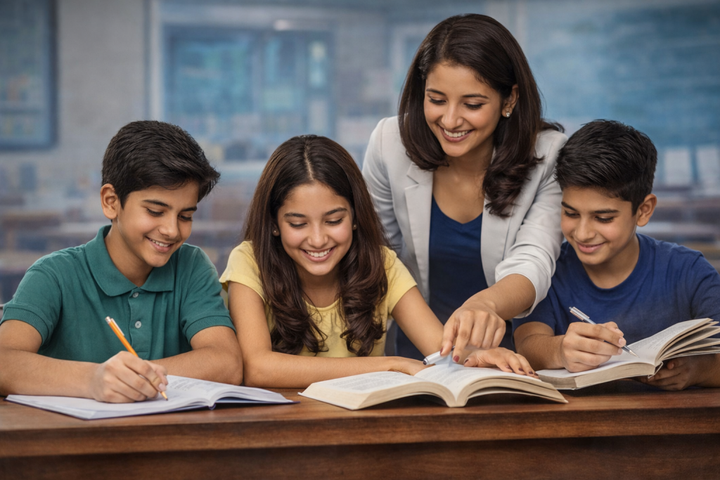 free counselling NIOS admission subject selection class 10 students learning with teacher guidance