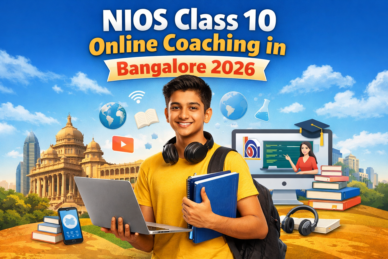 NIOS Class 10 Online Coaching in Bangalore (OCT-26 Admission Open | Flexible Learning)