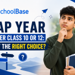 gap year after class 10 or 12 student thinking about future education choices with schoolbase guidance