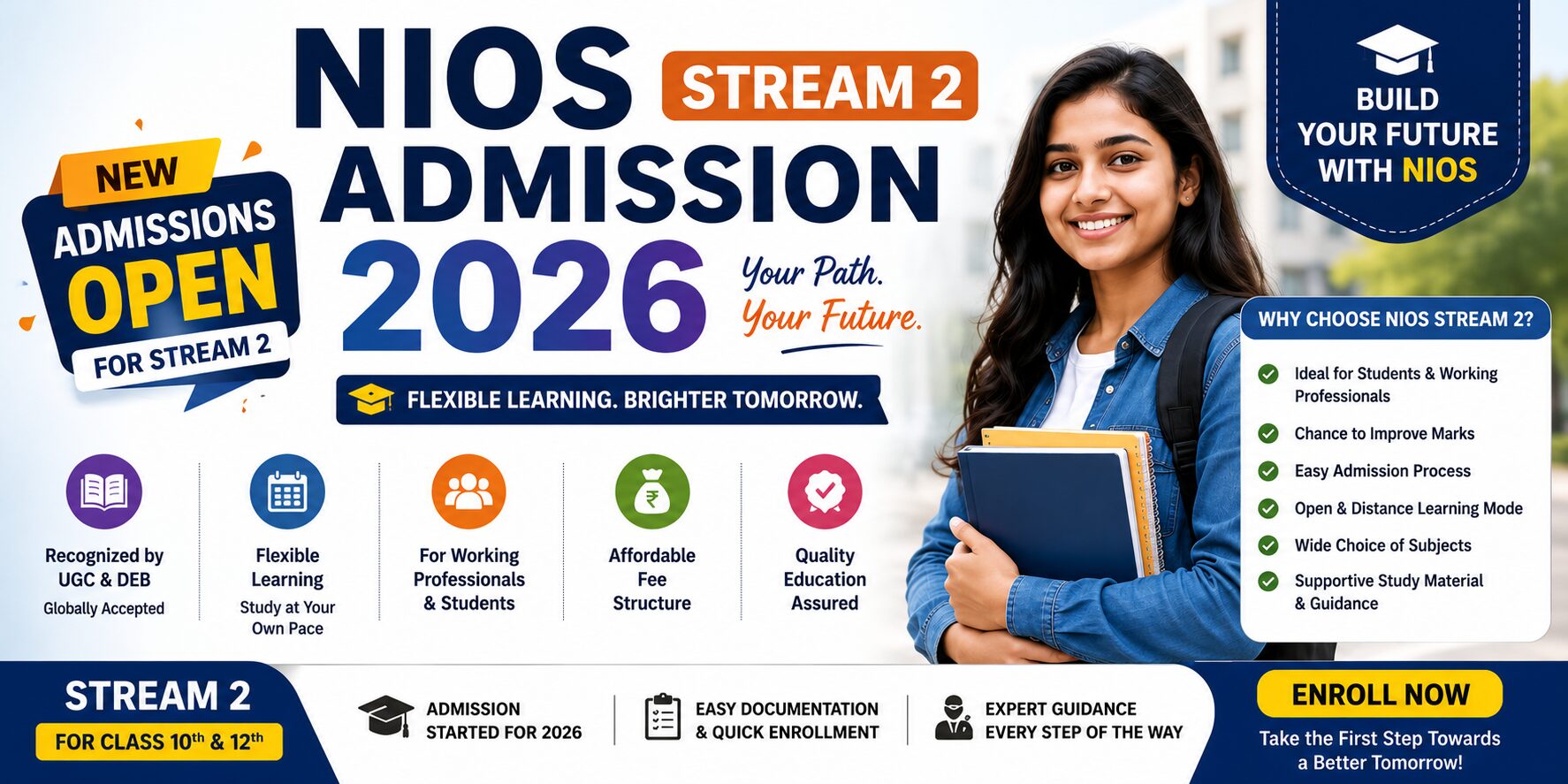 NIOS Stream 2 Admission 2026: