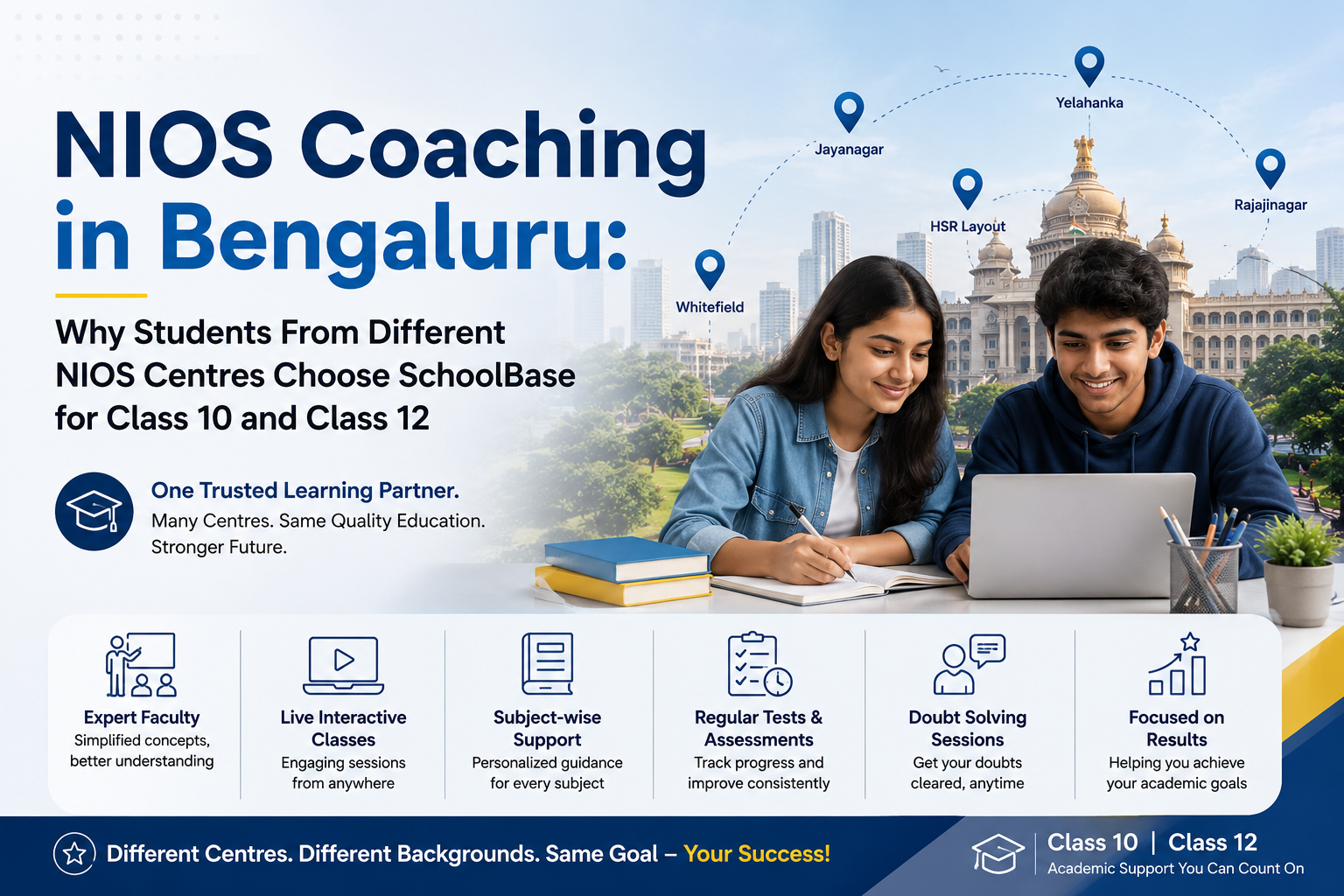 NIOS Coaching in Bengaluru: Why Students From Different NIOS Centres Choose SchoolBase for Class 10 and Class 12