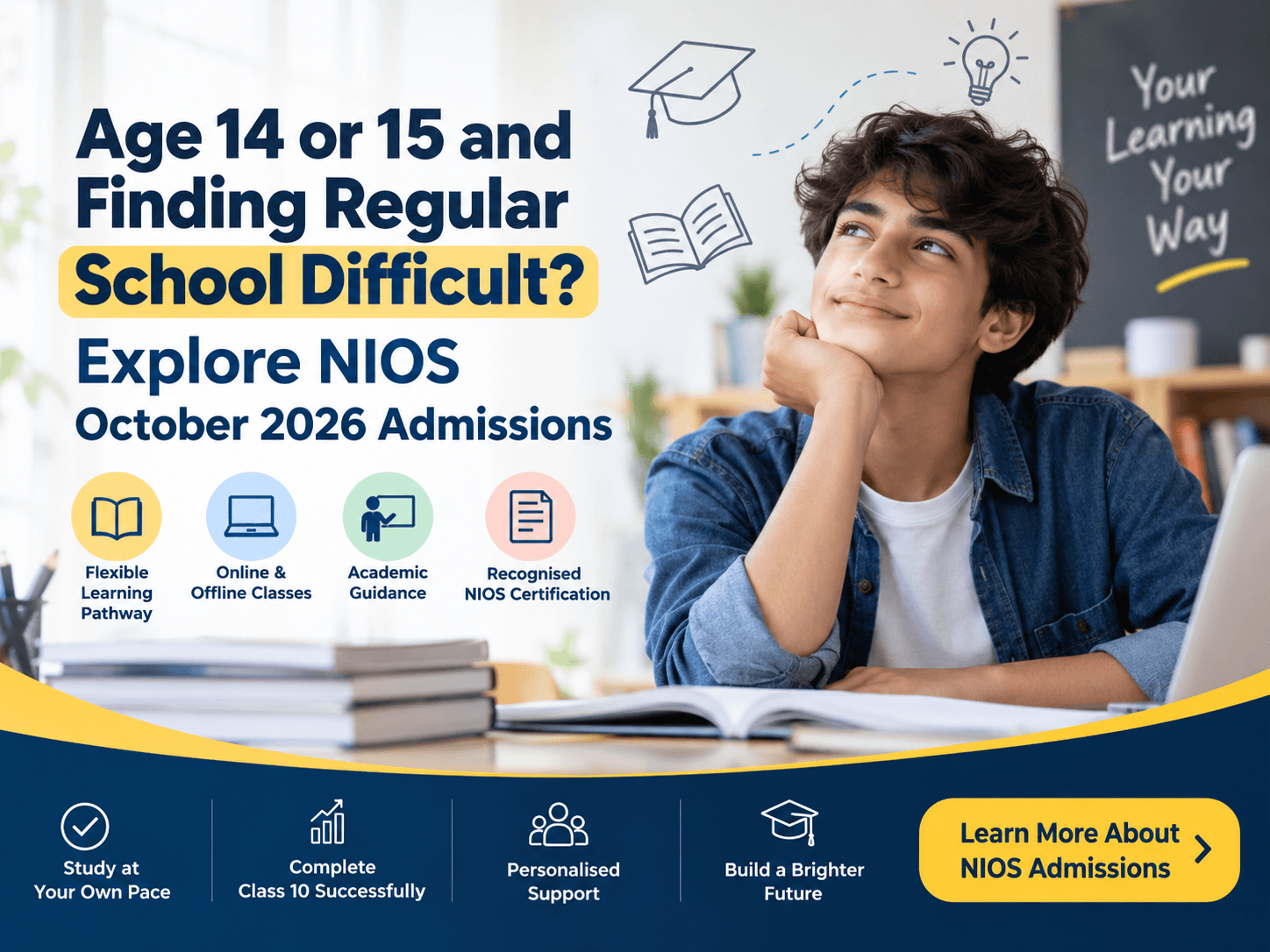 Age 14 or 15 and Finding Regular School Difficult?