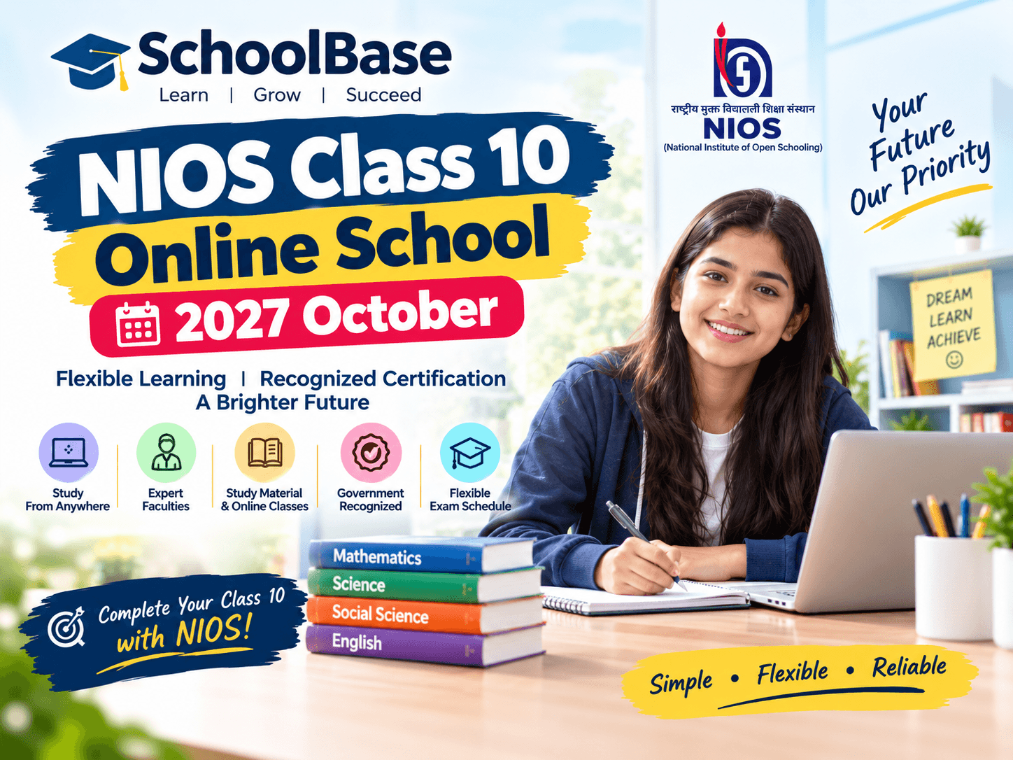 SchoolBase — NIOS Class 10 Online School 2027 October (1)